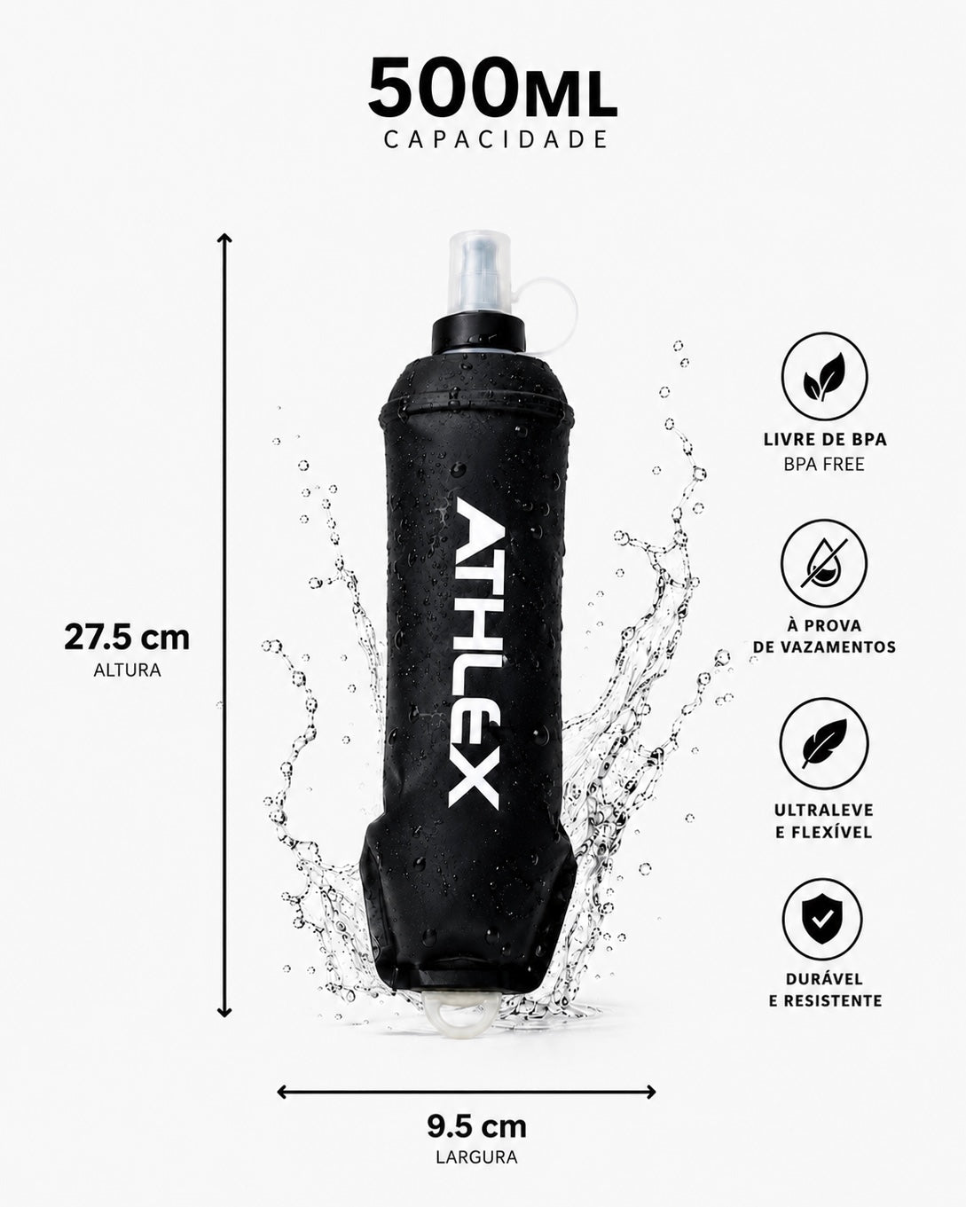 Soft lask para corrida 500ml - Flow500