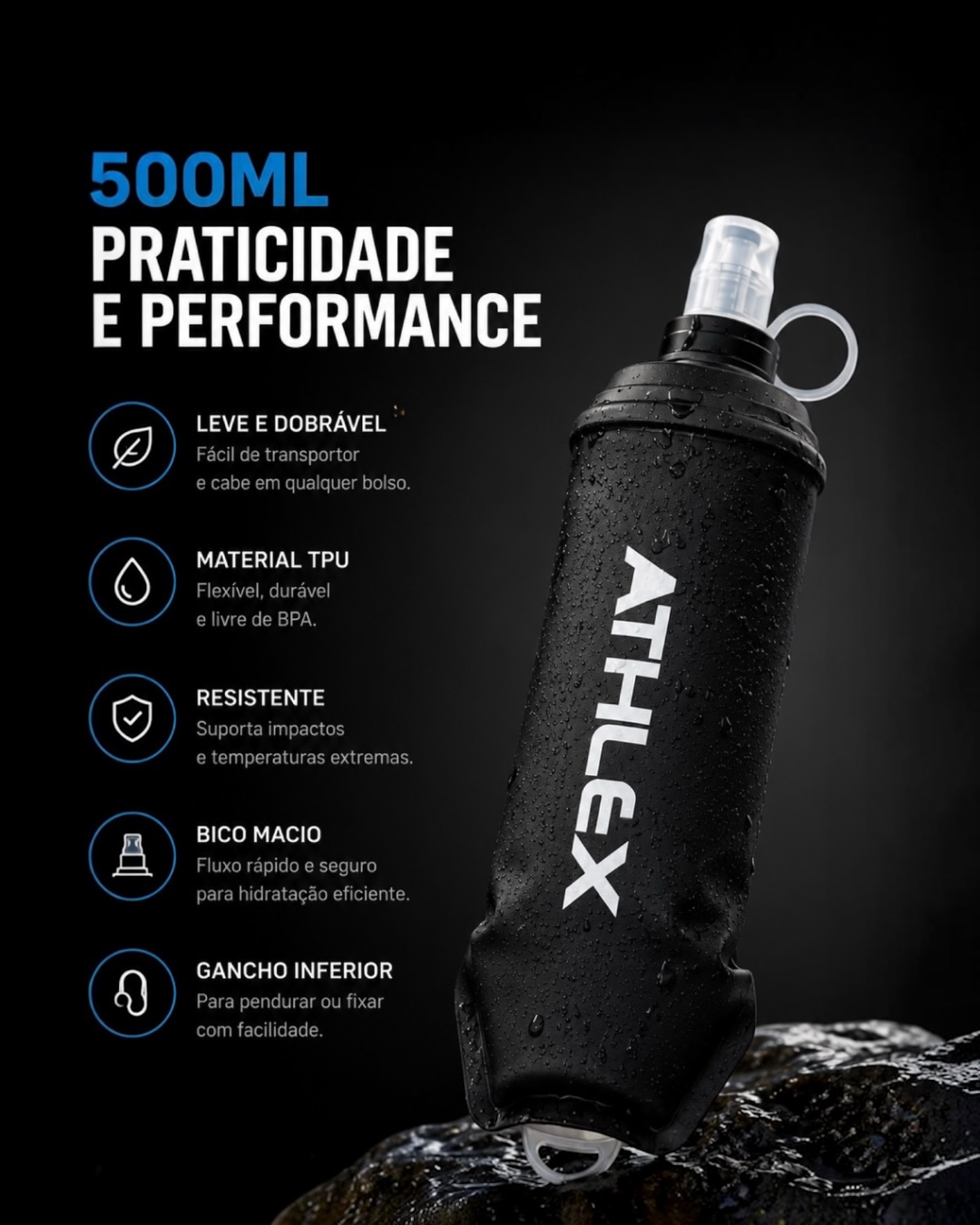 Soft lask para corrida 500ml - Flow500